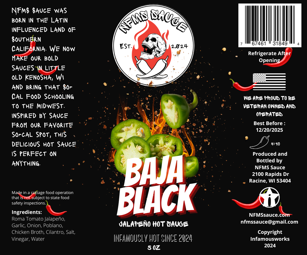 Baja Black - Jalapeño Hot Sauce