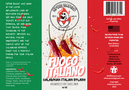 Fuoco Italiano Spicy Italian Splash - 12 oz